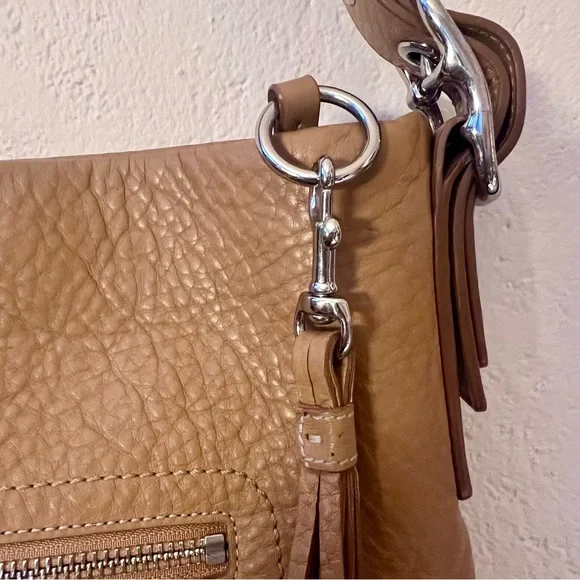 Coach 2006 Legacy Tan Thick Pebble Grain Leather Shoulder Hobo Bag Purse - Picture 11 of 17